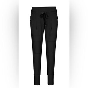 Rafaello Rossi Candy Black Jogger Pants size 38 US 8